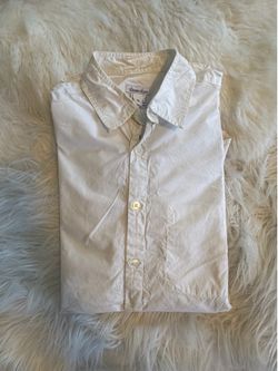 Steven Alan White Hidden Pocket Button Down Shirt S