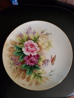 Butterfly  Floral Wall Plate Wall Hanging Pl