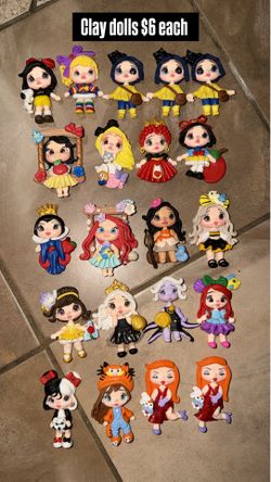 Clay dolls (different prices)