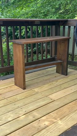 Garden bench counter high
