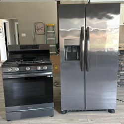 Fridge and oven