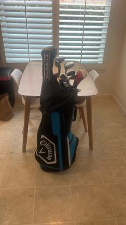 Callaway/TaylorMade/Other Mixed Golf Set W/TaylorMade Bag /Elite Bagboy Nitron Push Cart