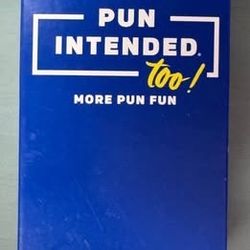 Pun Intended Too Game Never Used Cards Sealed just $7 