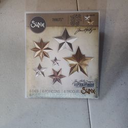 Tim Holtz Sizzix Alterations Thinlets Dies - Dimensional Stars
