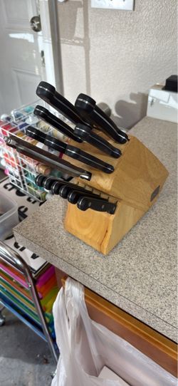 Kitchen Knife Set with Wood Block