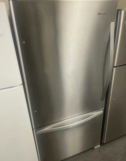 Whirlpool Bottom Freezer Stainless Steel Fridge