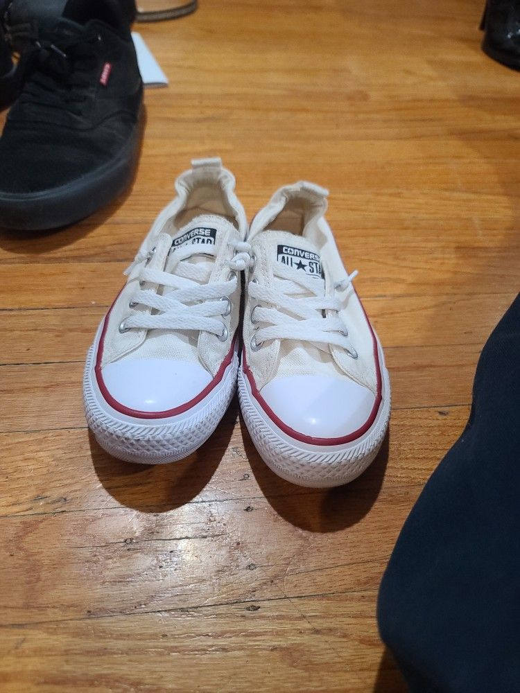 Converse All Star Tan Color With Red Outline Size