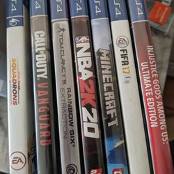 PS4 Games 7 Games Some New
