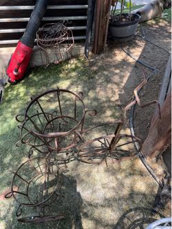 Vintage bike planter
