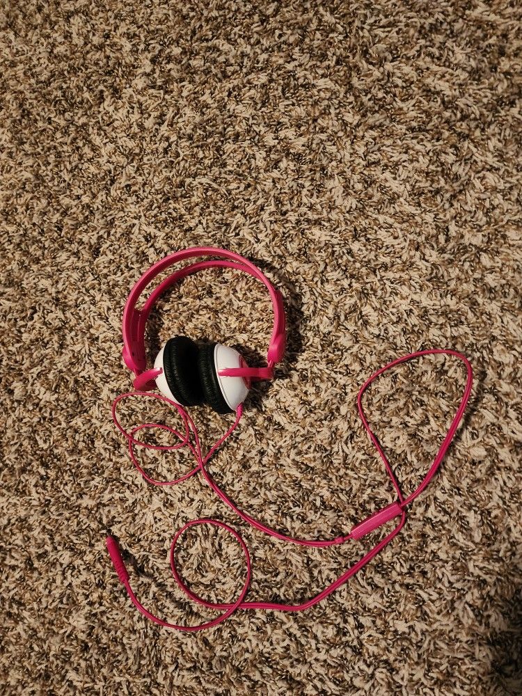 Kidz Gear Pink Wired Headphones