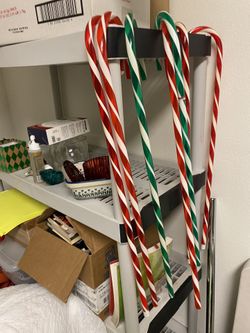 Candy canes, Christmas yard candy canes