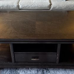 Ashley Furniture Solid Wood Coffee Table + 2 End Tables (Set)
