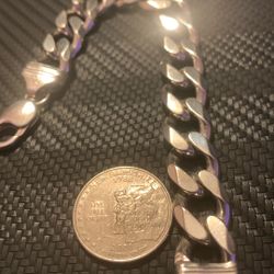 Stamped 925 Silver Bracelet Solid 