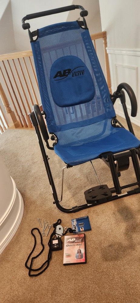 Folding Exercise Equipment AB Lounge Extreme Quick AB'S Tony Little