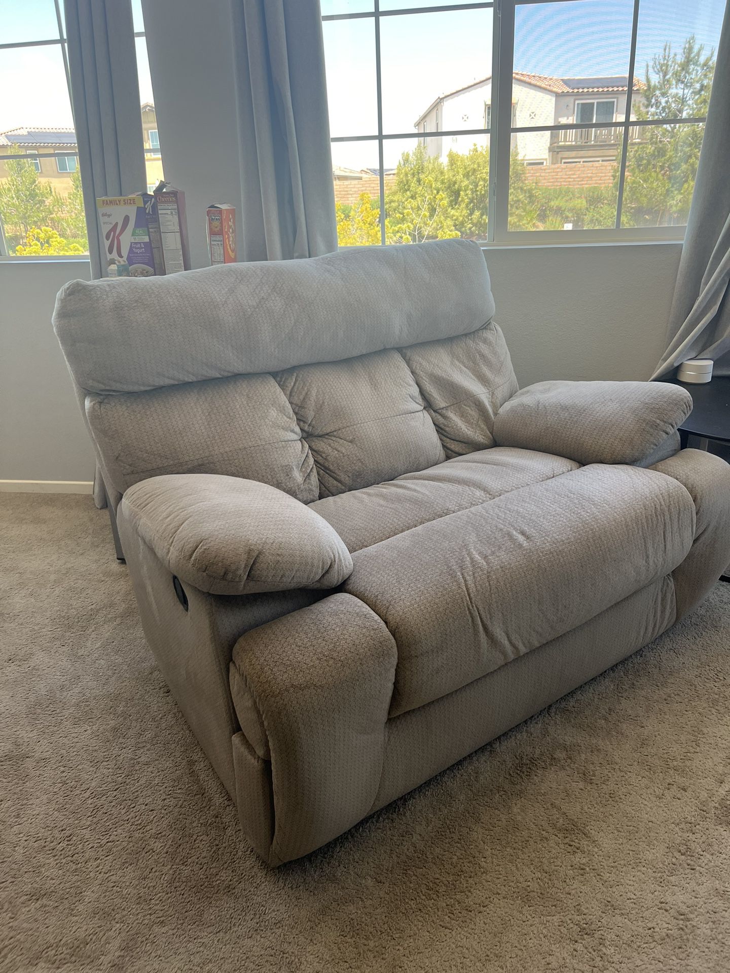 Oversized Recliner Plus Chair and Ottoman 