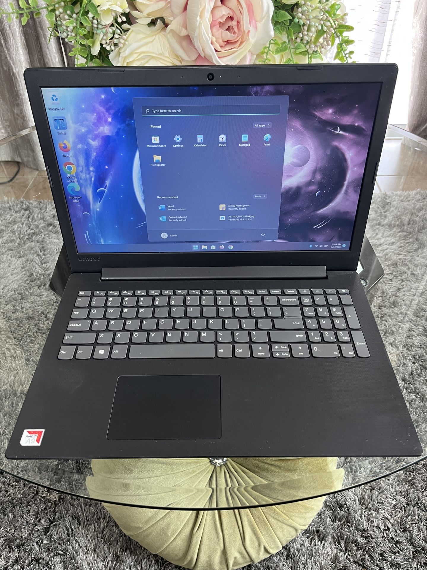 Lenovo IdeaPad 130 15.6” Laptop AMD A9 8GB RAM 1000GB HDD Windows 11 and Office - $119