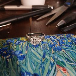 Silver Flower Ring