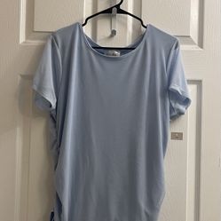 Brand New Ladies Blue & Black Mesh Tops Sizes M & 2X $5.00 Each 