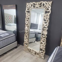 Floor Mirror, Silver Color, SKU#10ALUCIA