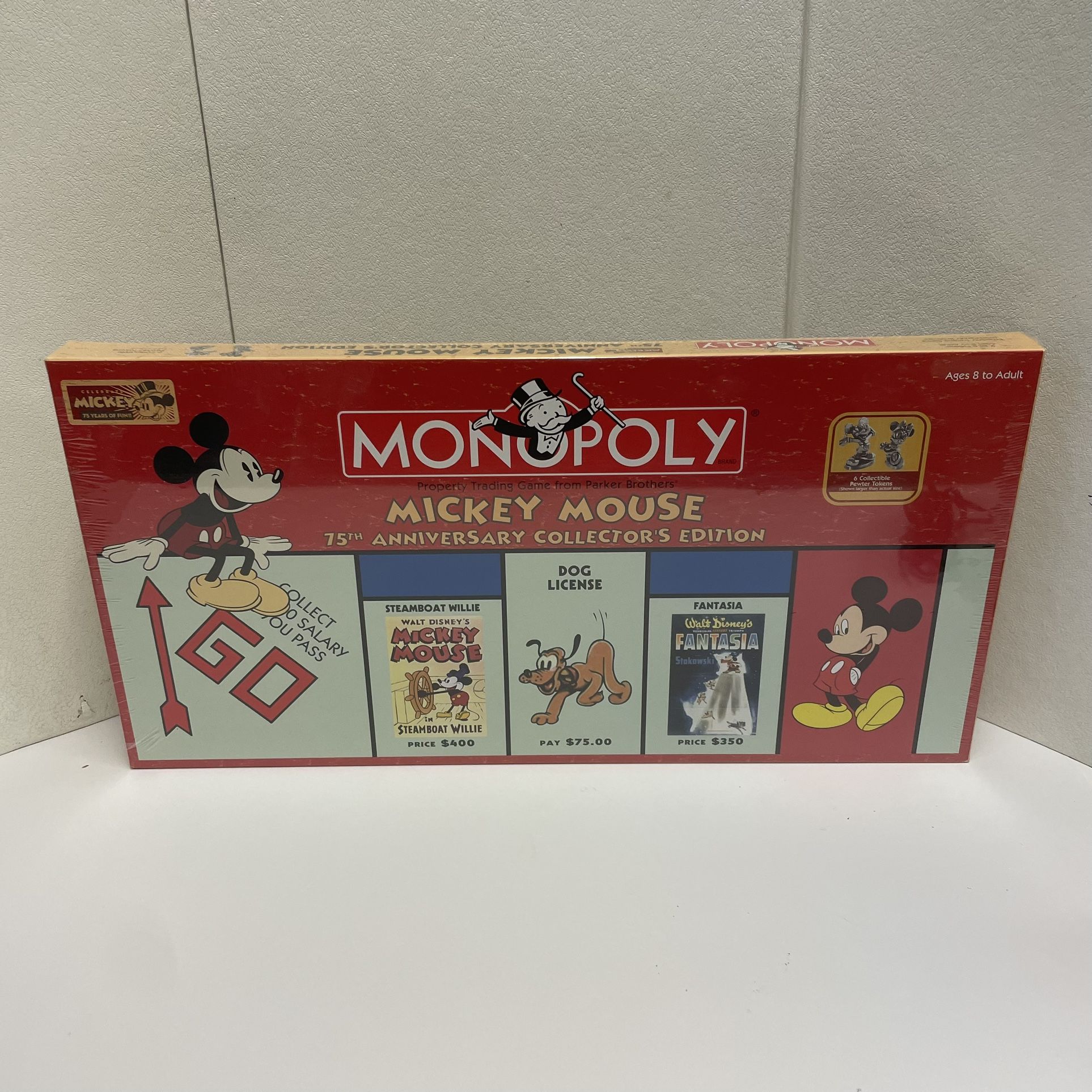 Disney Monopoly Mickey Mouse 75th Anniversary Collector’s Edition 2004 Sealed