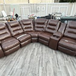 Brown Leather Couches 