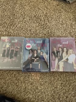 Sex and the city. DVDs of season 1, season 2, and season 3. New in plastic sold as a lot