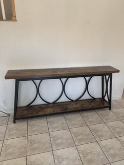 Modern Industrial Console Table / Sofa Table