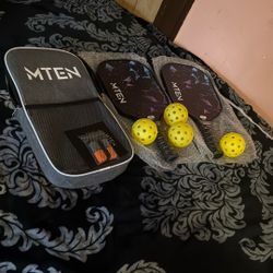 Racket 4 Balls Pickleball Paddles Set 