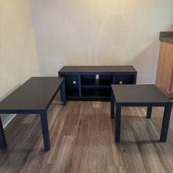Living Room Set: Tv Stand/Console Table, Coffee Table, Side Table