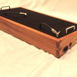 Custom African Mahogany pedalboard
