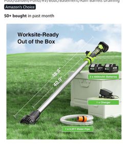 Cordless Stick Water Transfer Pump