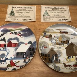 The World Book Christmas Plate Series 1980/81