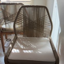 Set Of Woven Chairs
