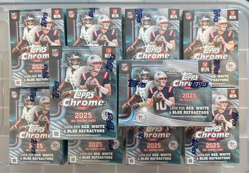 2025 Topps Chrome 2025-2026 NFL Football Value Blaster Box