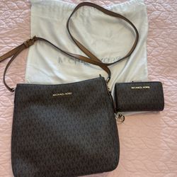 Michael Kors Brown Crossbody & Wallet 