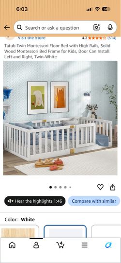 Montessori floor bed