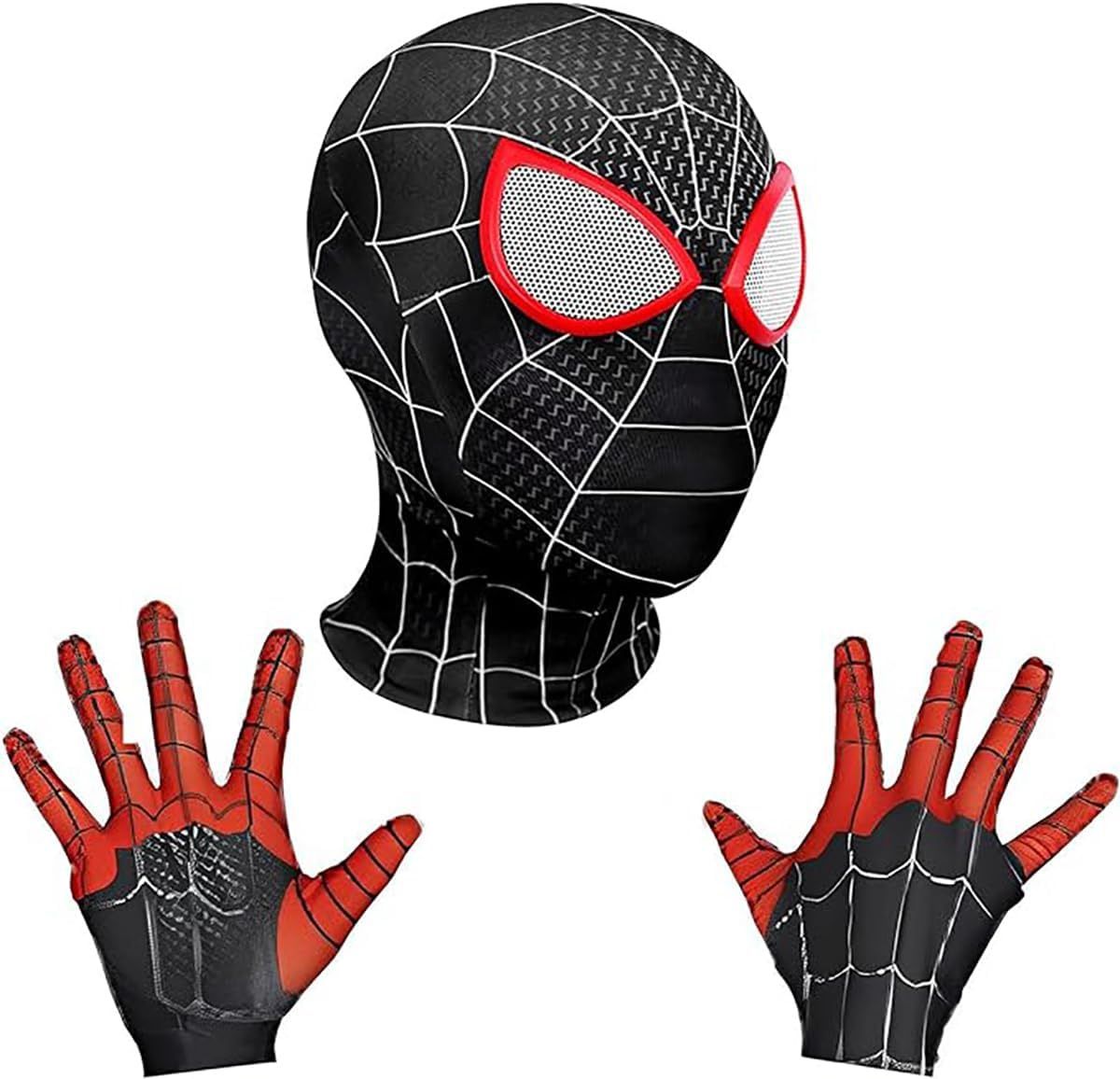 Kids Venom Spiderman Mask & Gloves