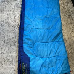 Children’s Coleman Sleeping Bag. Zipper Is Broken.   Size 30 By 72