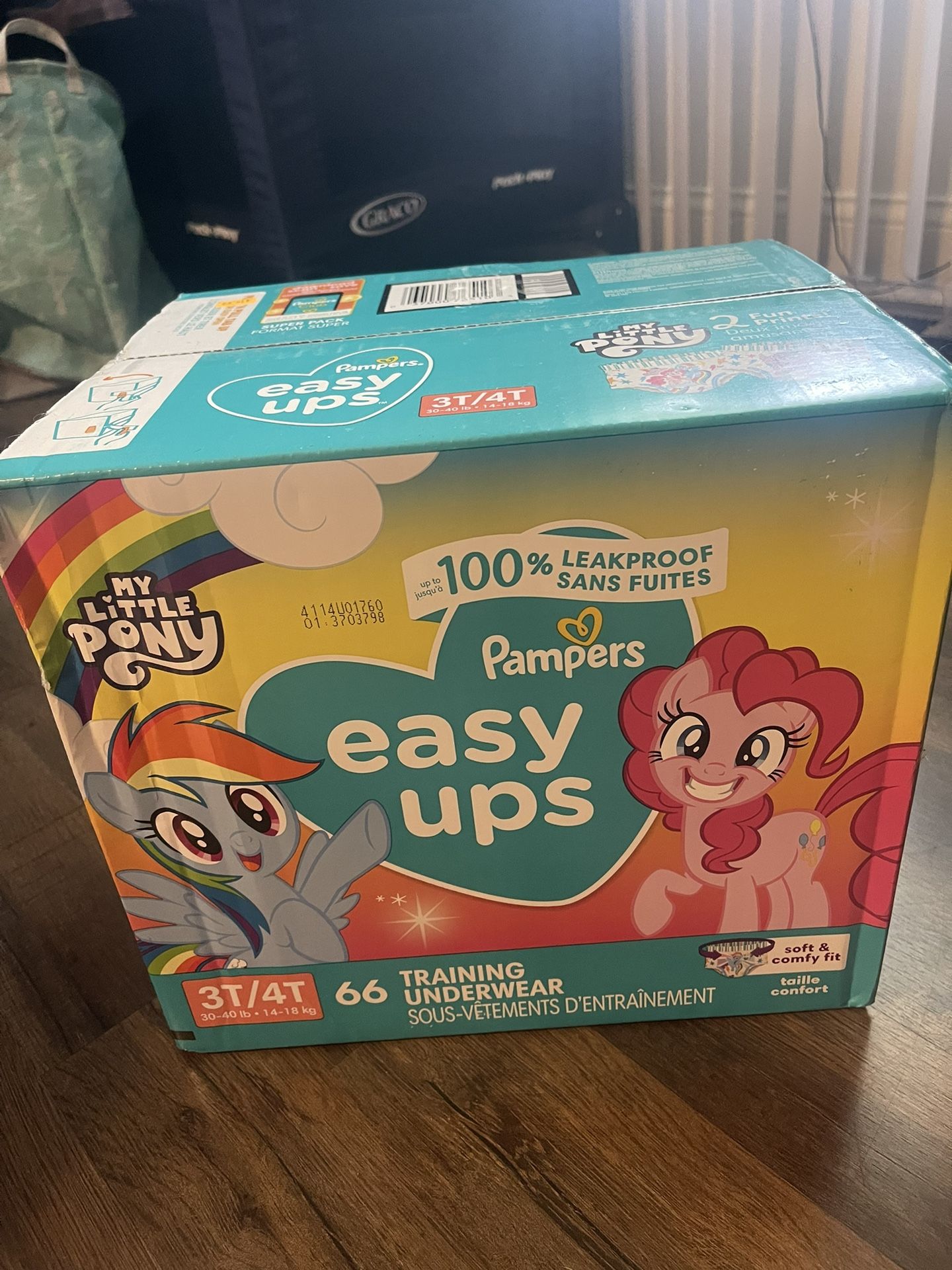 My Little Pony Pampers easy ups 3t-4t, 66 count 
