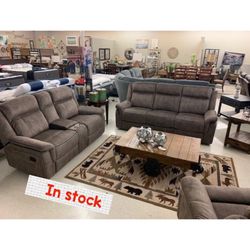 American Made Reclining Sofa And Love Seat In Stock