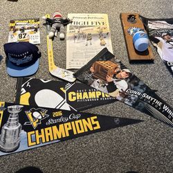 Pittsburgh Penguins Stuff - Pennants, Hats, Stanley Cup Etc