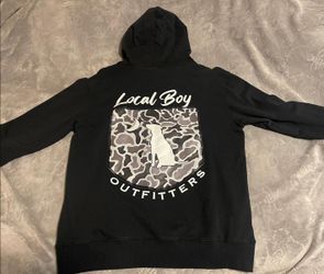 Local Boy Outfitters Black Graphic Hoodie Size L