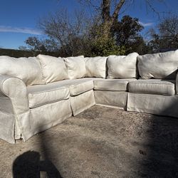 *FREE DELIVERY* Beige 2 Piece Sectional 