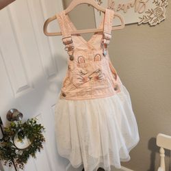 Oshkosh B'gosh Overalls Dress Easter Bunny Girls 4t