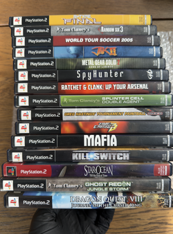 15 PS2 Games Lot – Dragon Quest VIII, Metal Gear Solid, Ratchet & Clank & More