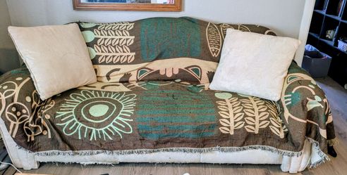 Cozy 7ft down-feathered solid wood custom-made couch