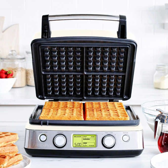 GreenPan 4-square Waffle Maker. Sells at costco for 175
