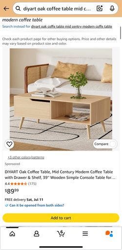 NEW DIYART Oak Coffee table
