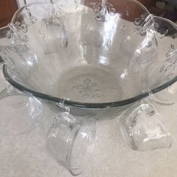 Vintage Punch Bowl Set