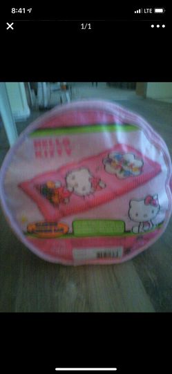 Girls hello kitty sleeping bag